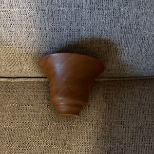 Elegant Brown Wooden Vase/Bowl